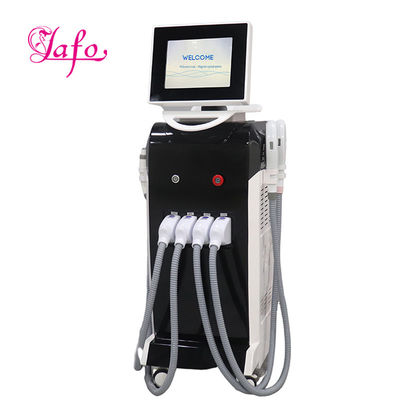 comprar LAFO 4 en 1 OPT + IPL + Rf + Nd YAG Laser de depilación permanente Depilación de tatuajes Rejuvenecimiento de la piel Máquina de belleza 4 asas online manufacture