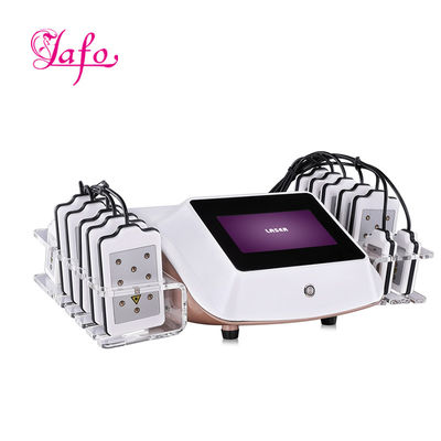 comprar Mejor venta Lipo Laser 14 Pads LED lipolaser máquina de belleza adelgazante / quemador de grasa láser LF-129c online manufacture