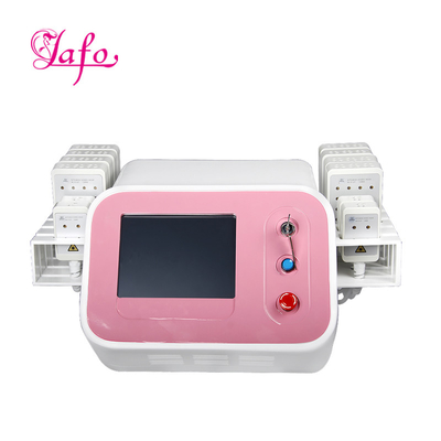 LF-318B portátil 650nm y 980nm máquina de adelgazamiento con láser lipo con 12 almohadillas