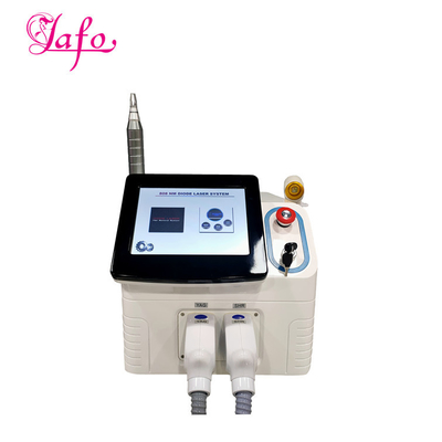 808 láser de diodo + ND yag 1064 nm 532 nm nd yag láser Q-switched máquina de depilación de tatuajes
