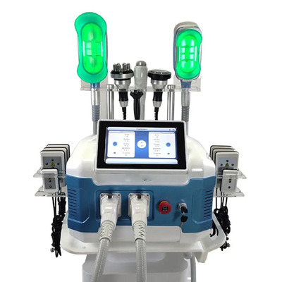 7 en 1 crioterapia portátil Cryo 360 3 manija máquina anticongelante para adelgazar grasa + radiofrecuencia + cavitación+lipolaser