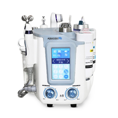 6 en 1 H2-O2 máquina de limpieza facial profunda / generador de agua de hidrógeno para la limpieza profunda máquina de dermoabrasión