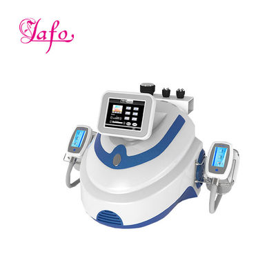 LF-223 Máquina portátil de cavitación con doble mango RF para terapia con hielo/ Equipo de adelgazamiento de crioterapia