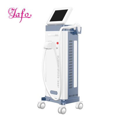 Más reciente Depilación con láser de diodo vertical 808nm / eliminación de vello facial 808nm máquina de depilación con diodo láser LF-647b